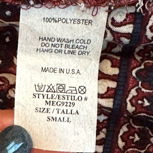 Meghan Los Angeles Boho Relaxed Tunic Dress Size Small - Picture 11 of 11